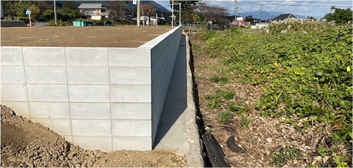 コンクリートブロック積み工事