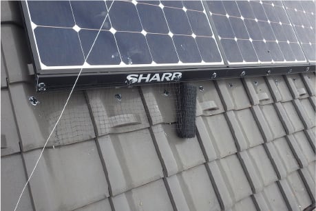 鳩避けネット(P-CONネット)事例